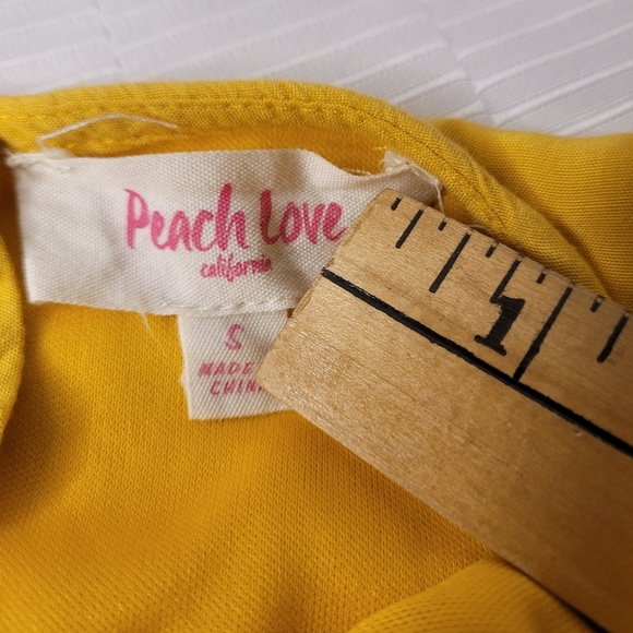 Peach Love California Embroidered Floral Romper sz S - Picture 3 of 9
